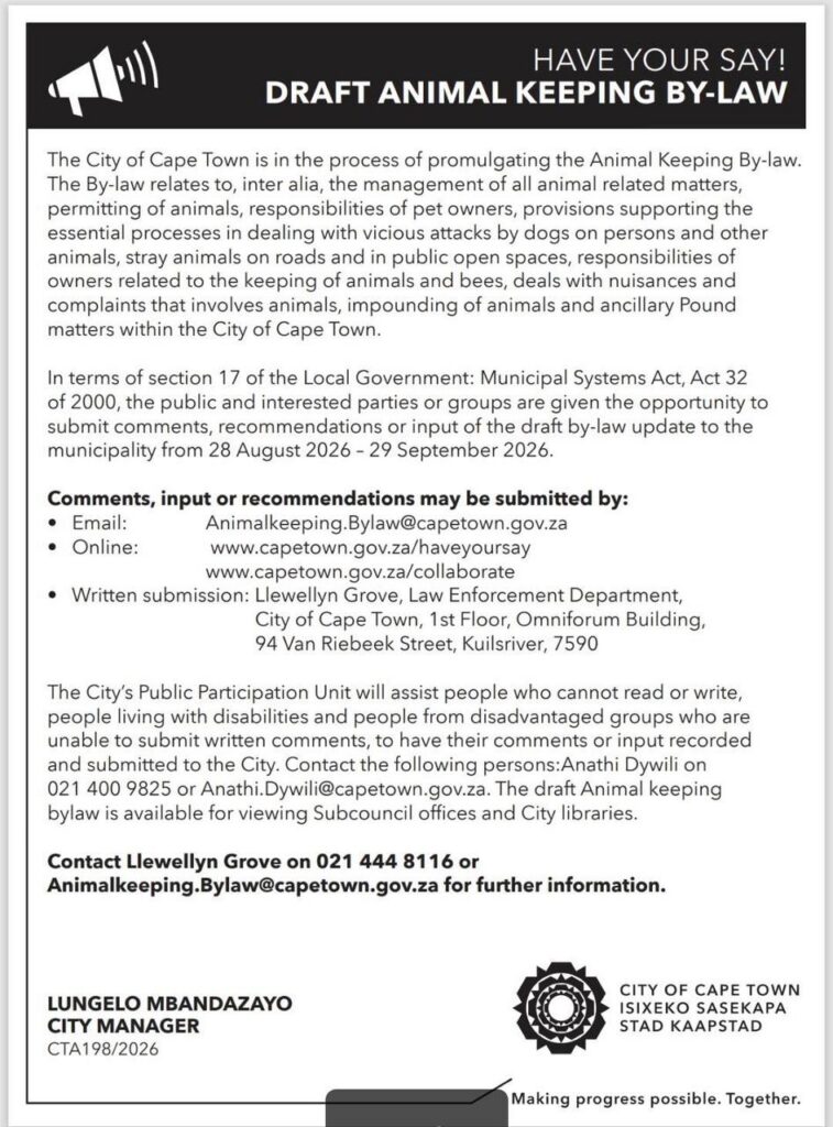 Cape legislation